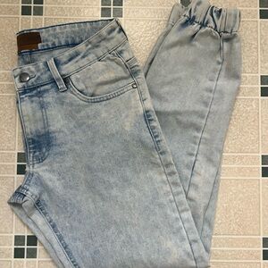 Tainted Denim Men's Relaxed Jogger Fit Light Wash Jeans